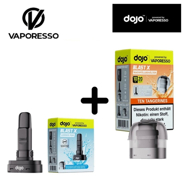 Vaporesso - Dojo Blast X - 10ml Pod Nachfüllbehälter -  20mg